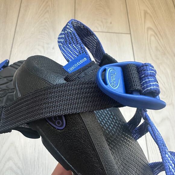 Chaco Z Cloud X2 Overhaul Blue slip resistant adjustable water sandals women's 6 - Picture 4 of 5